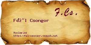 Fél Csongor névjegykártya
